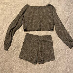 SHEIN Charcoal and Black matching set